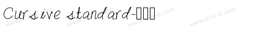 Cursive standard字体转换
